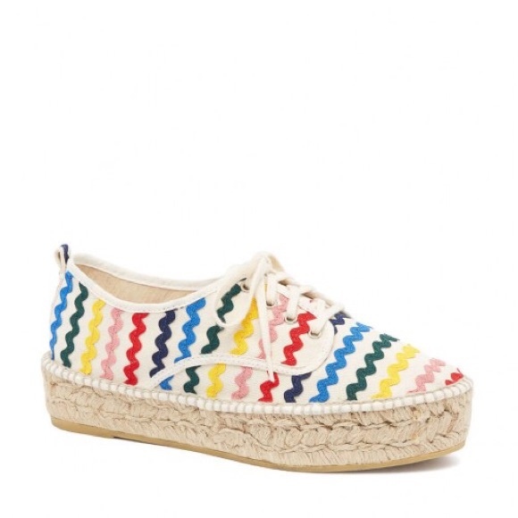 NWOT Loeffler Randall Alfie Rainbow Espadrilles - Picture 3 of 5
